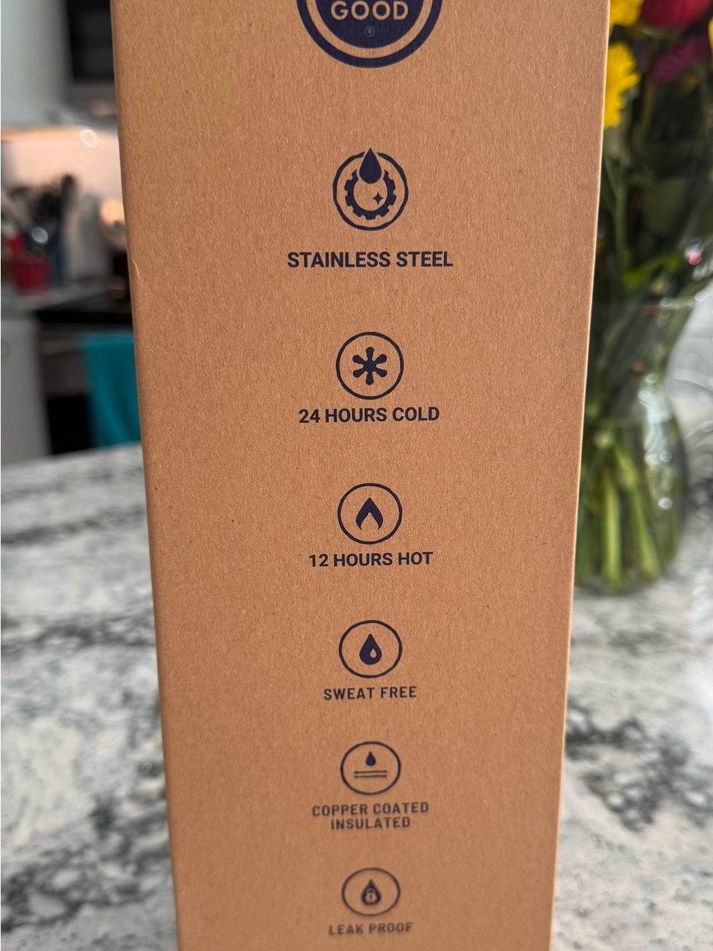 Life is Good Peace Stainless Water Thermos - 40 oz New in Box - Picture 4 of 9